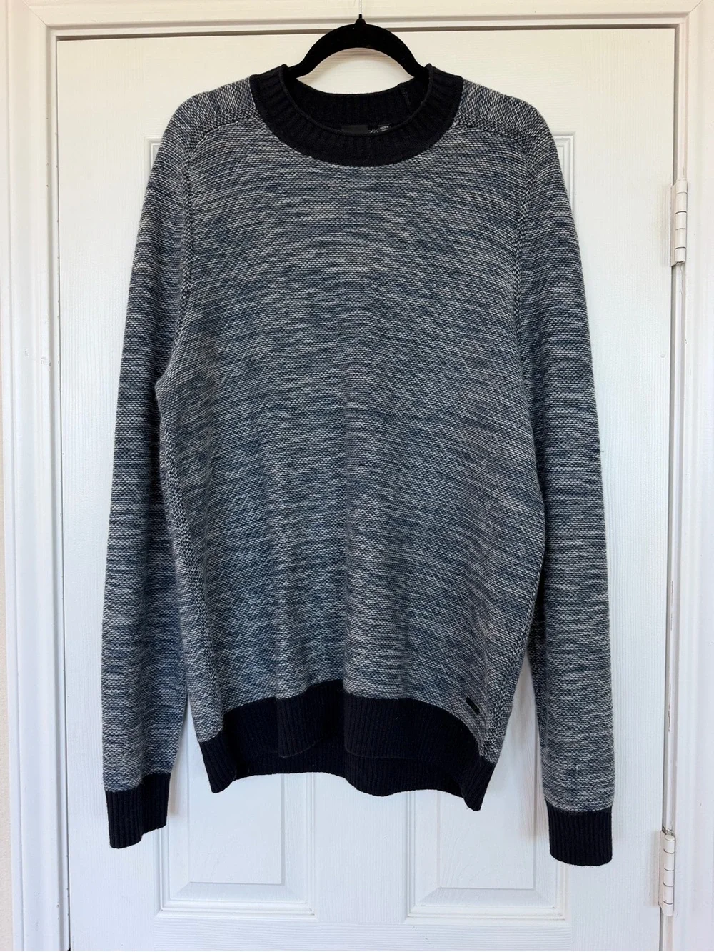 BOSS Hugo Boss Kharles Men’s Crewneck Sweater Dark Blue Gray Size XL